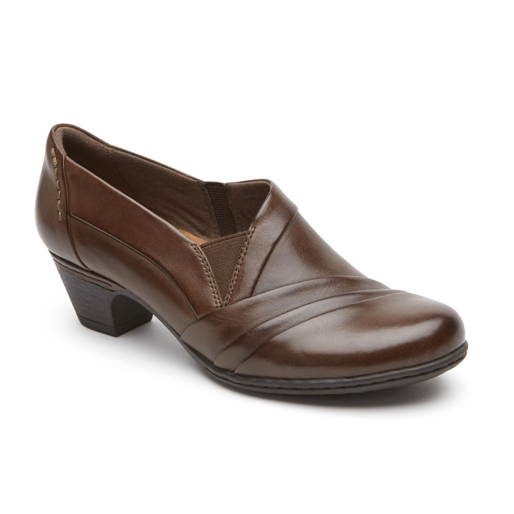 Rockport Womens Cobb Hill Abbott - Slip-On Brown - BVI495162